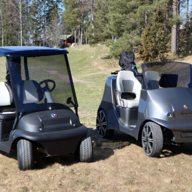 Finnish Golf Media FORE! | Golfammattilainen Mika Lindroos rakentaa golfautoista uniikkeja erikoisuuksia